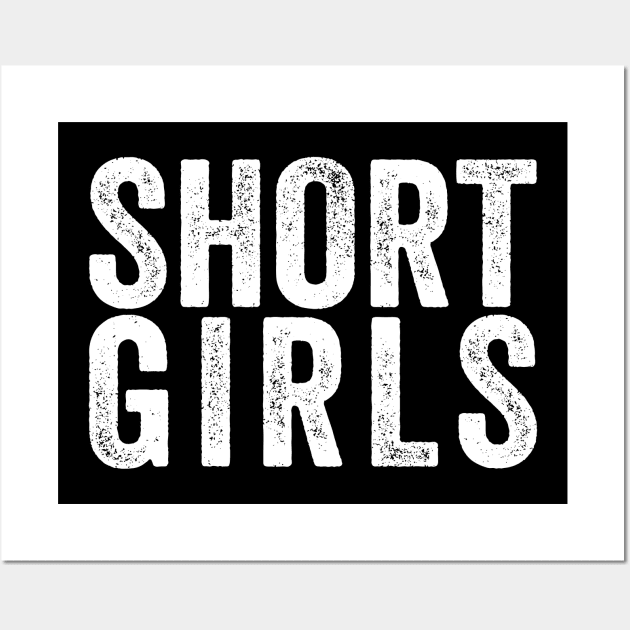 Funny Short Girls Black Wall Art by GuuuExperience